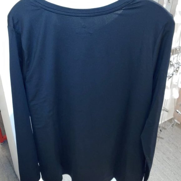 Skechers Active Long Sleeve Tee T-Shirts BLACK Women's Large - Picture 6 of 8